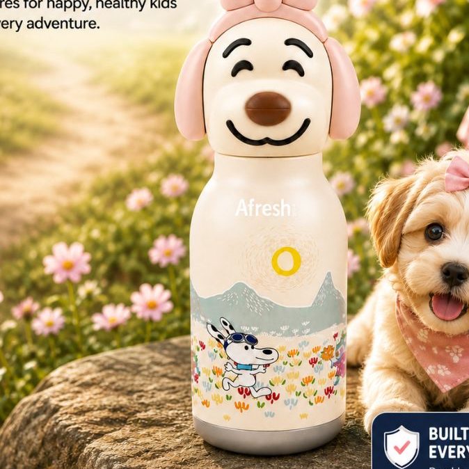 Afresh Bow Puppy Bottle