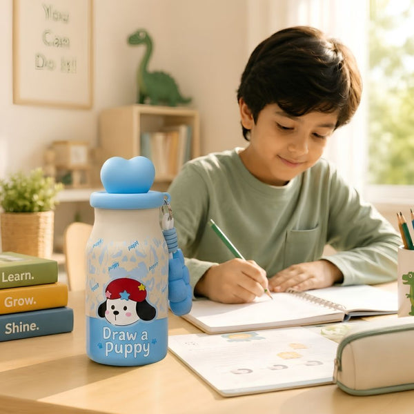 Apple Bottle Draw a Puppy