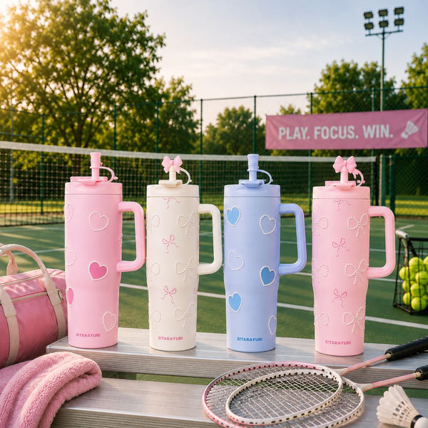 Pastel Hearts Straw Tumbler